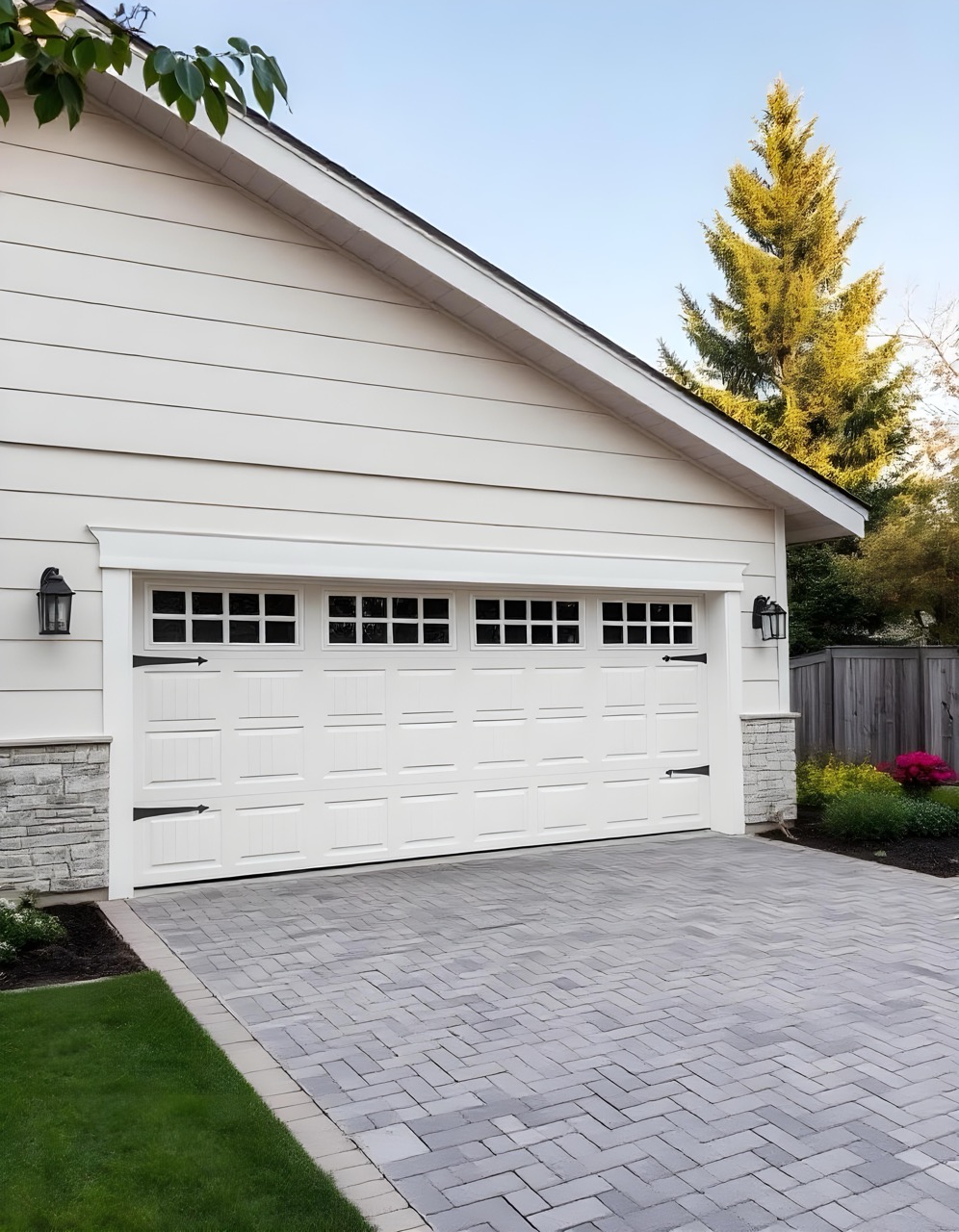 garage-door-with-driveway-front Large garage-door-with-driveway-front Large